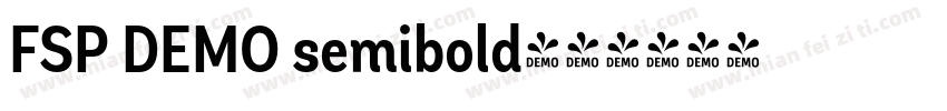 FSP DEMO semibold字体转换